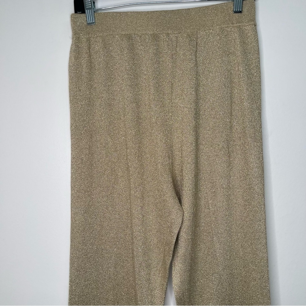 Shannan Gold Metallic Pants in Size L - Picture 4 of 6